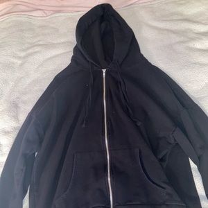 Black zip up jacket